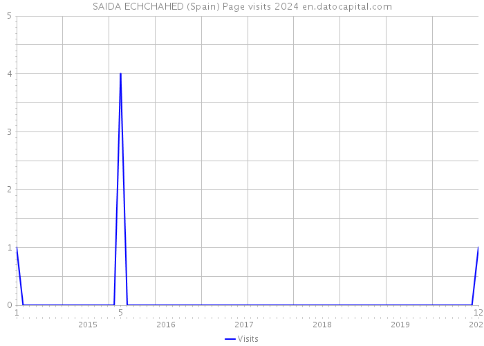 SAIDA ECHCHAHED (Spain) Page visits 2024 