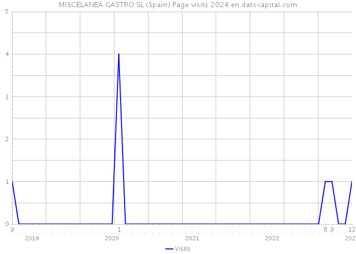 MISCELANEA GASTRO SL (Spain) Page visits 2024 