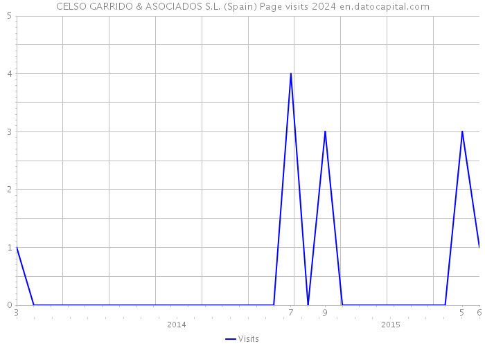 CELSO GARRIDO & ASOCIADOS S.L. (Spain) Page visits 2024 