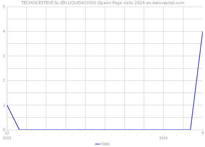 TECHOS ESTEVE SL (EN LIQUIDACION) (Spain) Page visits 2024 