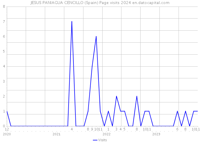 JESUS PANIAGUA CENCILLO (Spain) Page visits 2024 