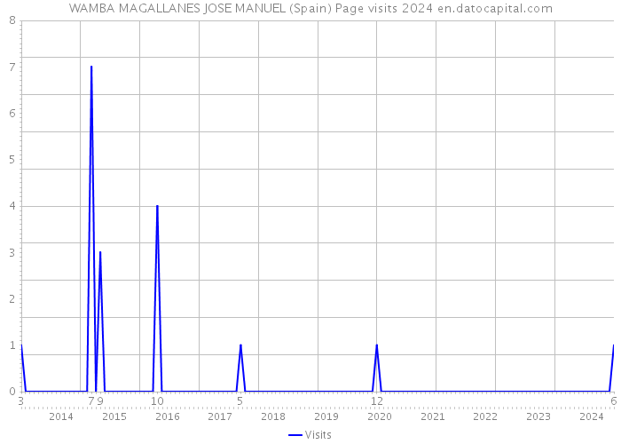 WAMBA MAGALLANES JOSE MANUEL (Spain) Page visits 2024 