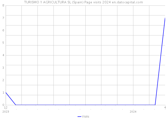 TURISMO Y AGRICULTURA SL (Spain) Page visits 2024 