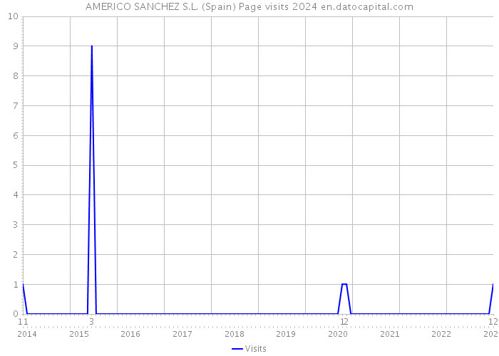 AMERICO SANCHEZ S.L. (Spain) Page visits 2024 