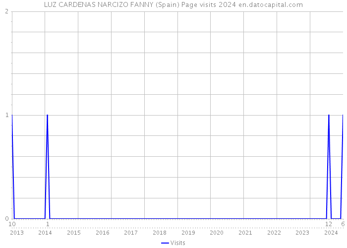 LUZ CARDENAS NARCIZO FANNY (Spain) Page visits 2024 