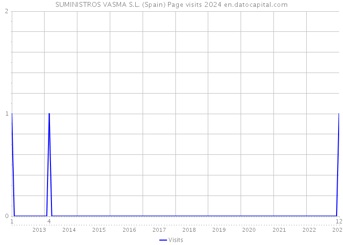 SUMINISTROS VASMA S.L. (Spain) Page visits 2024 