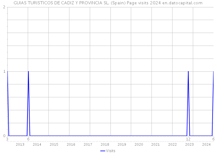 GUIAS TURISTICOS DE CADIZ Y PROVINCIA SL. (Spain) Page visits 2024 