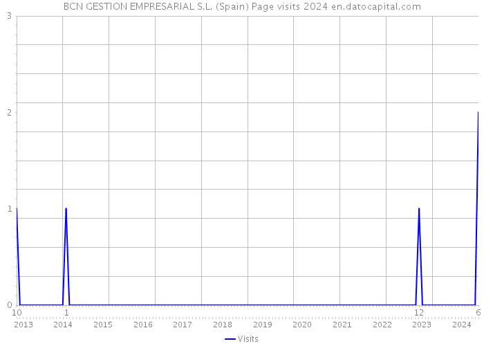 BCN GESTION EMPRESARIAL S.L. (Spain) Page visits 2024 