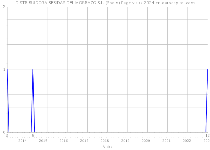 DISTRIBUIDORA BEBIDAS DEL MORRAZO S.L. (Spain) Page visits 2024 