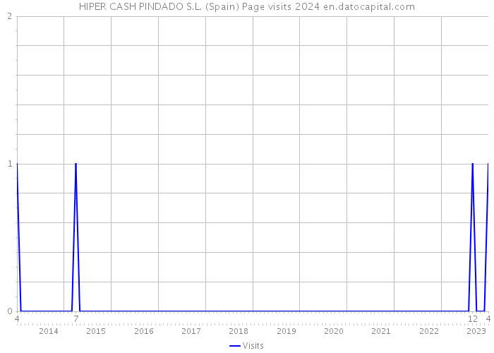 HIPER CASH PINDADO S.L. (Spain) Page visits 2024 