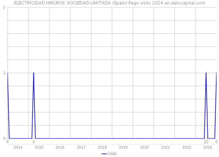ELECTRICIDAD HIRUROK SOCIEDAD LIMITADA (Spain) Page visits 2024 
