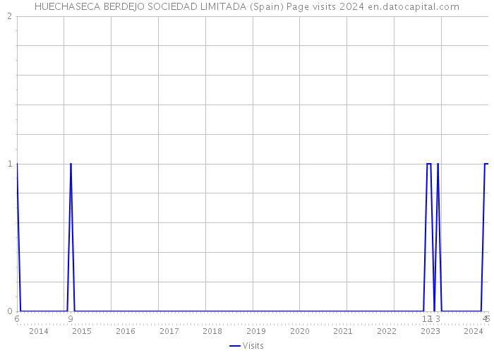 HUECHASECA BERDEJO SOCIEDAD LIMITADA (Spain) Page visits 2024 