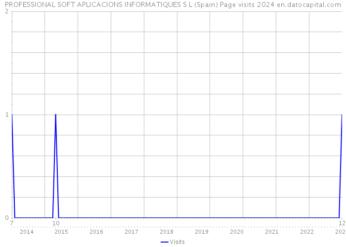 PROFESSIONAL SOFT APLICACIONS INFORMATIQUES S L (Spain) Page visits 2024 