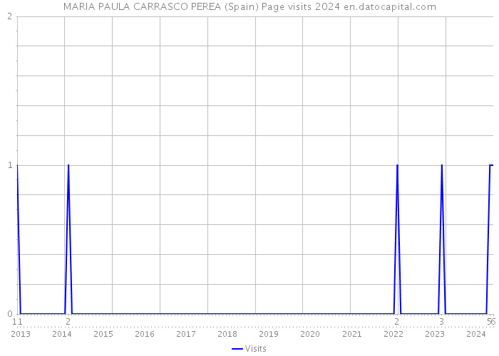 MARIA PAULA CARRASCO PEREA (Spain) Page visits 2024 