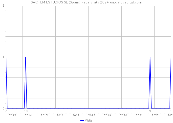 SACHEM ESTUDIOS SL (Spain) Page visits 2024 