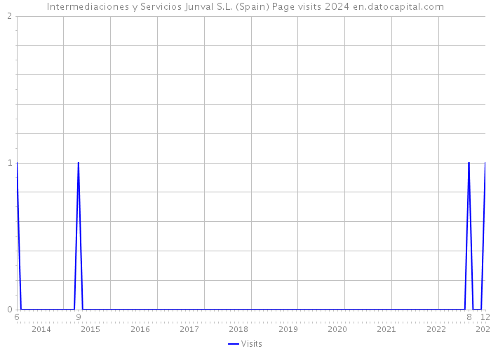 Intermediaciones y Servicios Junval S.L. (Spain) Page visits 2024 