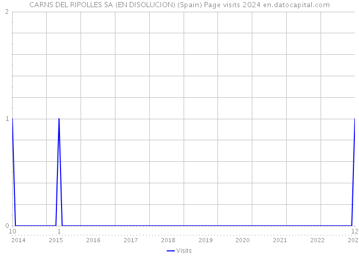 CARNS DEL RIPOLLES SA (EN DISOLUCION) (Spain) Page visits 2024 