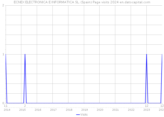 ECNEX ELECTRONICA E INFORMATICA SL. (Spain) Page visits 2024 