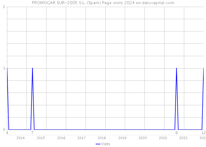 PROMOGAR SUR-2005 S.L. (Spain) Page visits 2024 