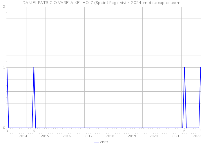 DANIEL PATRICIO VARELA KEILHOLZ (Spain) Page visits 2024 