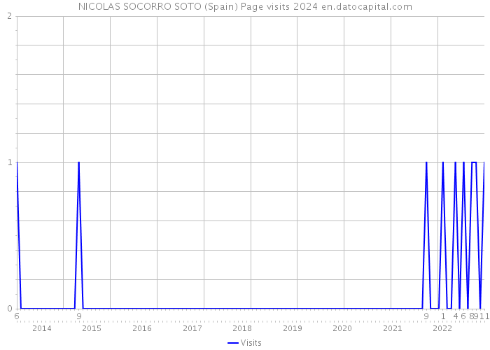 NICOLAS SOCORRO SOTO (Spain) Page visits 2024 