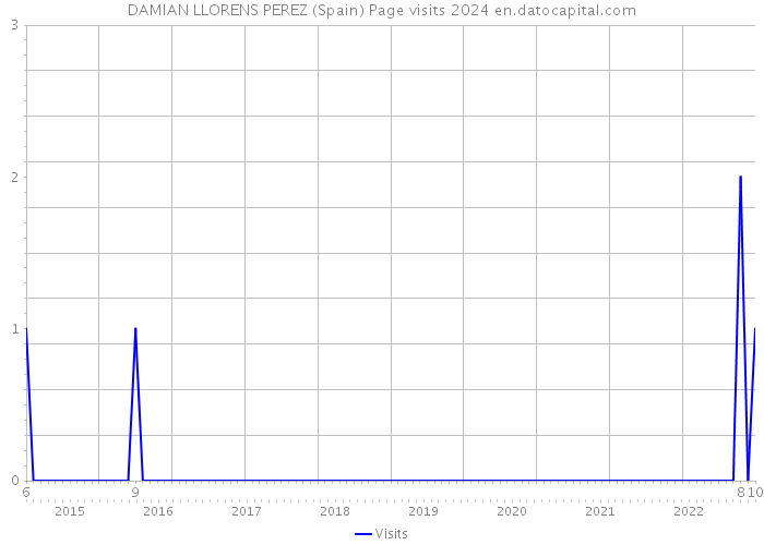 DAMIAN LLORENS PEREZ (Spain) Page visits 2024 