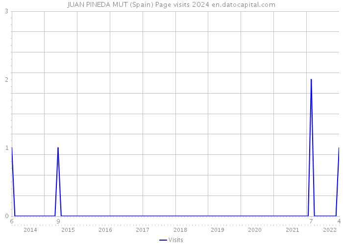 JUAN PINEDA MUT (Spain) Page visits 2024 