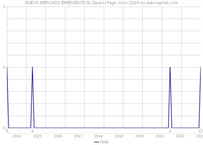 NUEVO MERCADO EMERGENTE SL (Spain) Page visits 2024 