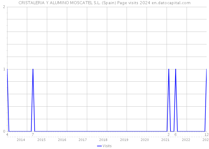 CRISTALERIA Y ALUMINO MOSCATEL S.L. (Spain) Page visits 2024 