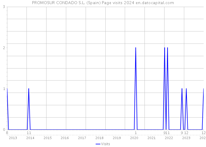 PROMOSUR CONDADO S.L. (Spain) Page visits 2024 
