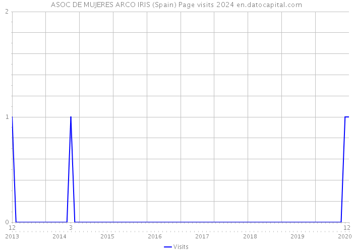 ASOC DE MUJERES ARCO IRIS (Spain) Page visits 2024 