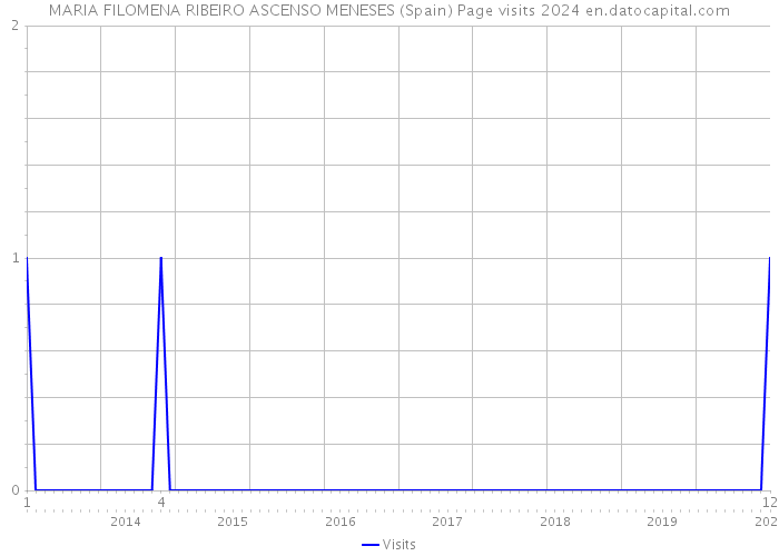MARIA FILOMENA RIBEIRO ASCENSO MENESES (Spain) Page visits 2024 