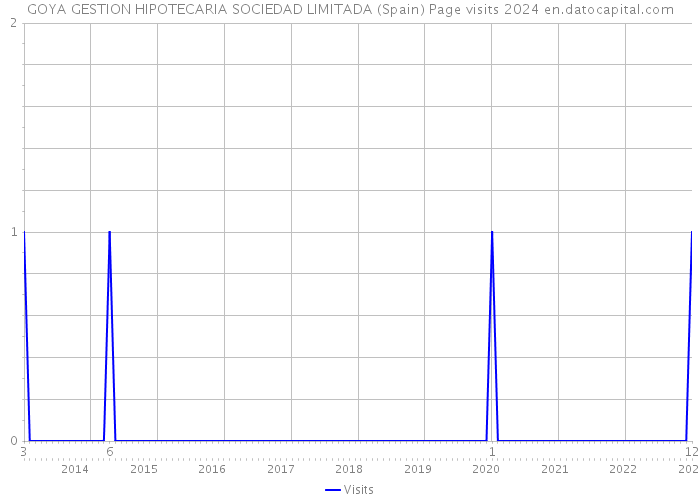 GOYA GESTION HIPOTECARIA SOCIEDAD LIMITADA (Spain) Page visits 2024 