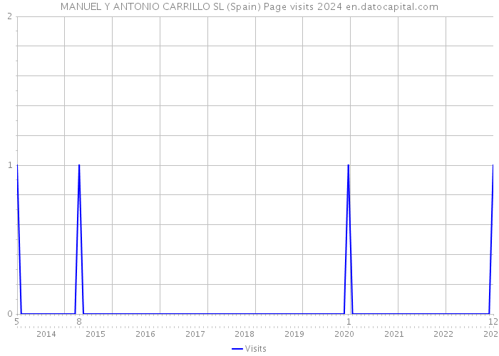 MANUEL Y ANTONIO CARRILLO SL (Spain) Page visits 2024 