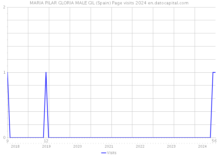 MARIA PILAR GLORIA MALE GIL (Spain) Page visits 2024 