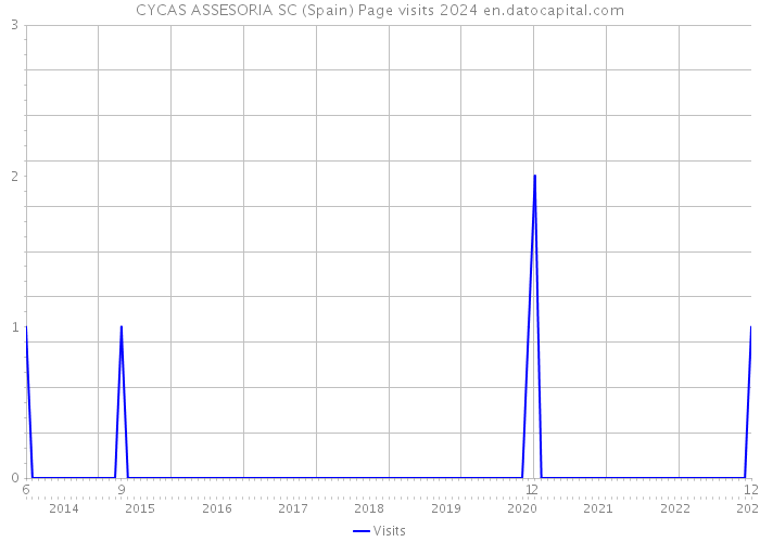 CYCAS ASSESORIA SC (Spain) Page visits 2024 