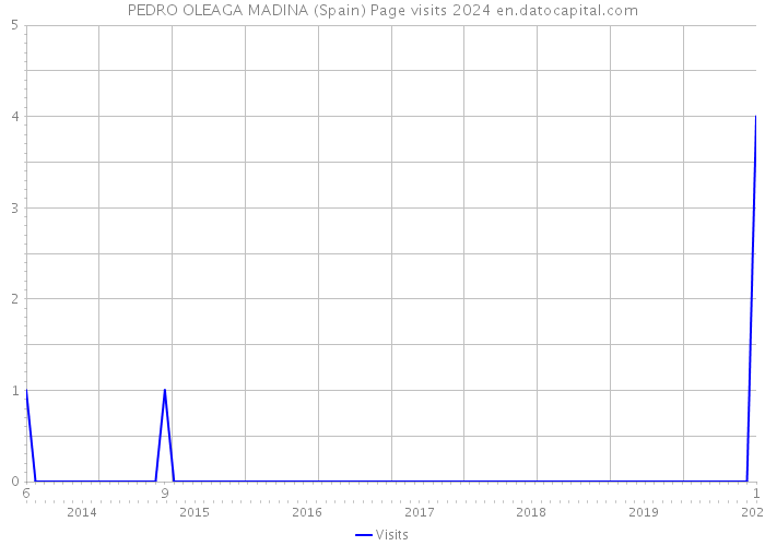 PEDRO OLEAGA MADINA (Spain) Page visits 2024 