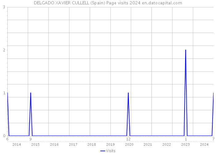 DELGADO XAVIER CULLELL (Spain) Page visits 2024 