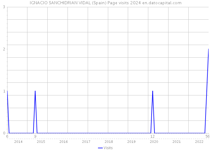 IGNACIO SANCHIDRIAN VIDAL (Spain) Page visits 2024 