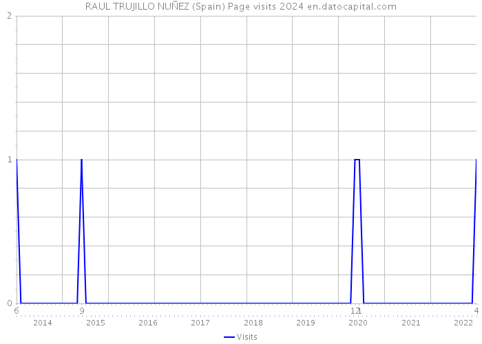 RAUL TRUJILLO NUÑEZ (Spain) Page visits 2024 