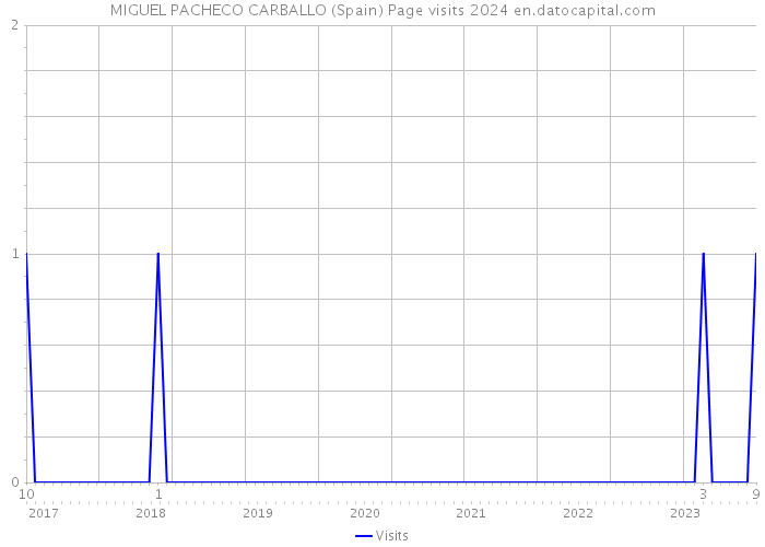 MIGUEL PACHECO CARBALLO (Spain) Page visits 2024 