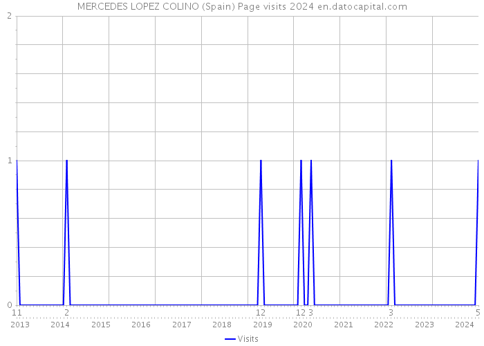 MERCEDES LOPEZ COLINO (Spain) Page visits 2024 