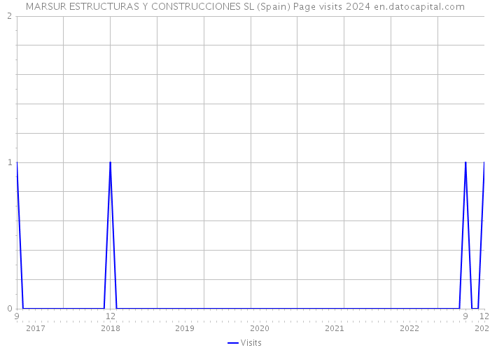 MARSUR ESTRUCTURAS Y CONSTRUCCIONES SL (Spain) Page visits 2024 