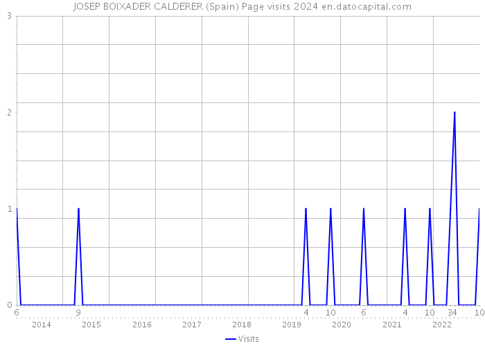 JOSEP BOIXADER CALDERER (Spain) Page visits 2024 