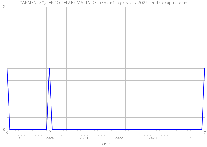 CARMEN IZQUIERDO PELAEZ MARIA DEL (Spain) Page visits 2024 