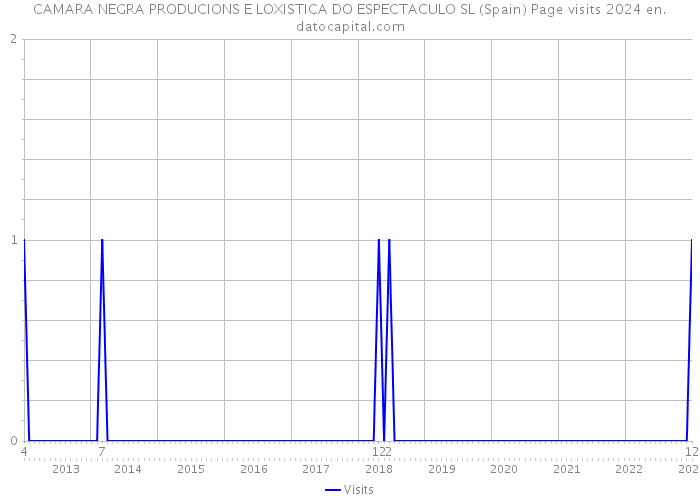 CAMARA NEGRA PRODUCIONS E LOXISTICA DO ESPECTACULO SL (Spain) Page visits 2024 