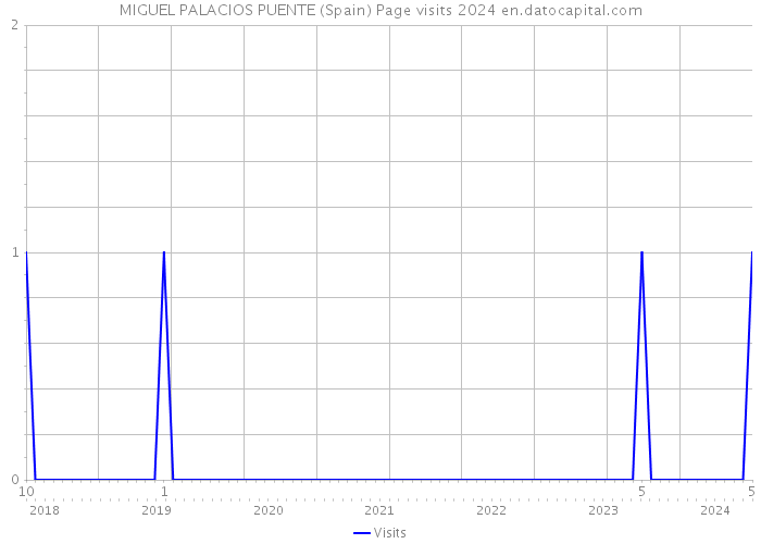 MIGUEL PALACIOS PUENTE (Spain) Page visits 2024 
