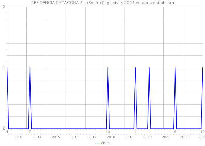 RESIDENCIA PATACONA SL. (Spain) Page visits 2024 