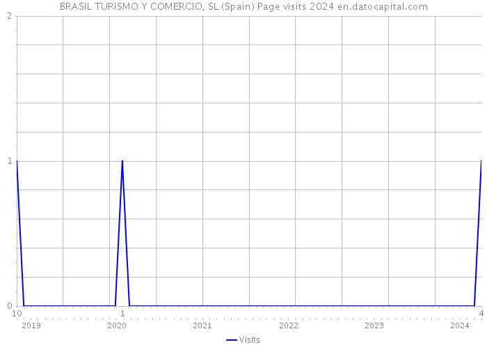 BRASIL TURISMO Y COMERCIO, SL (Spain) Page visits 2024 