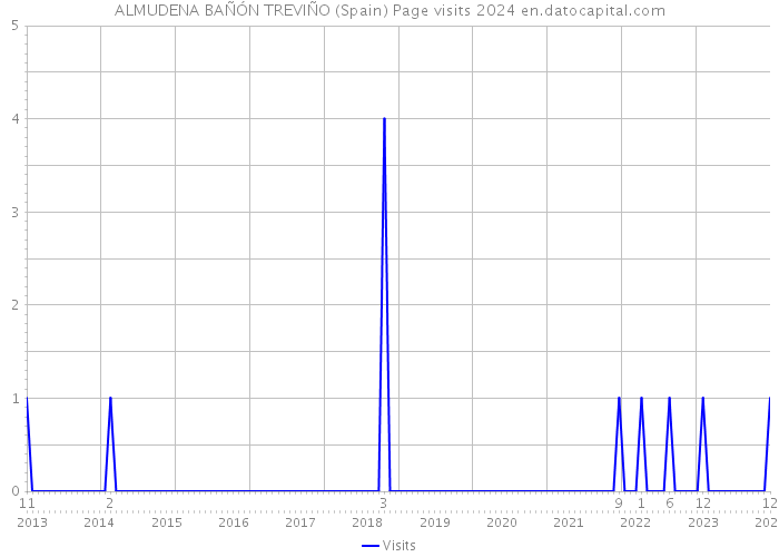 ALMUDENA BAÑÓN TREVIÑO (Spain) Page visits 2024 